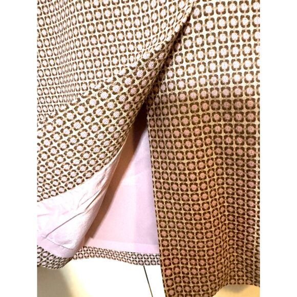 ANN TAYLOR Women's Skirt sz10 Mini Pink Ivory Wool Blend Lined Side Zip … - Picture 8 of 12